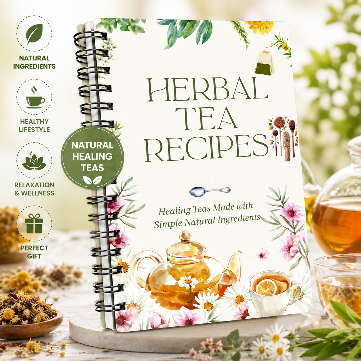 Herbal Wellness In - Herbal Tea Recipes Book – Natural