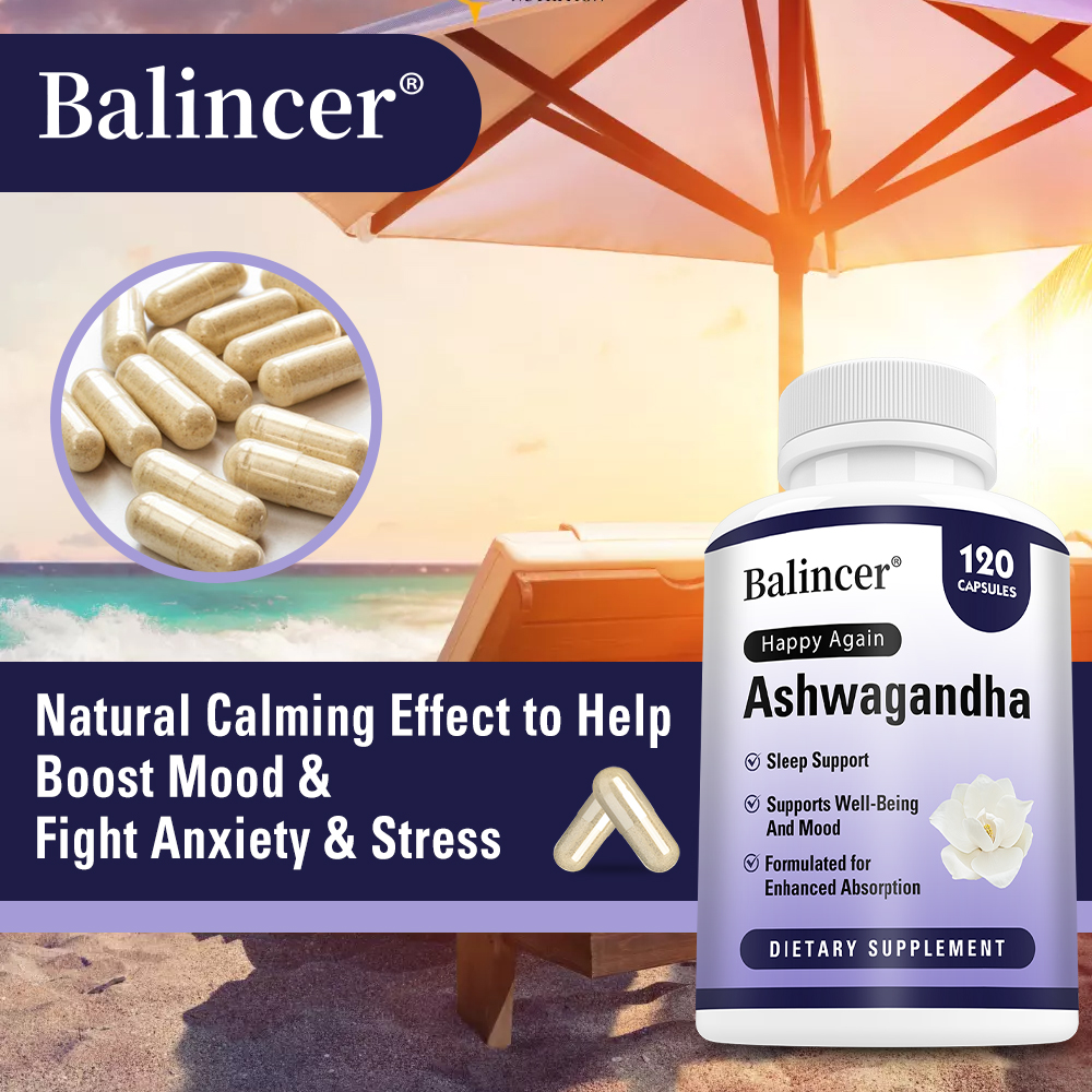Herbal And Wellness - Ashwagandha Capsules, Stress Relief, Mood, Focus,