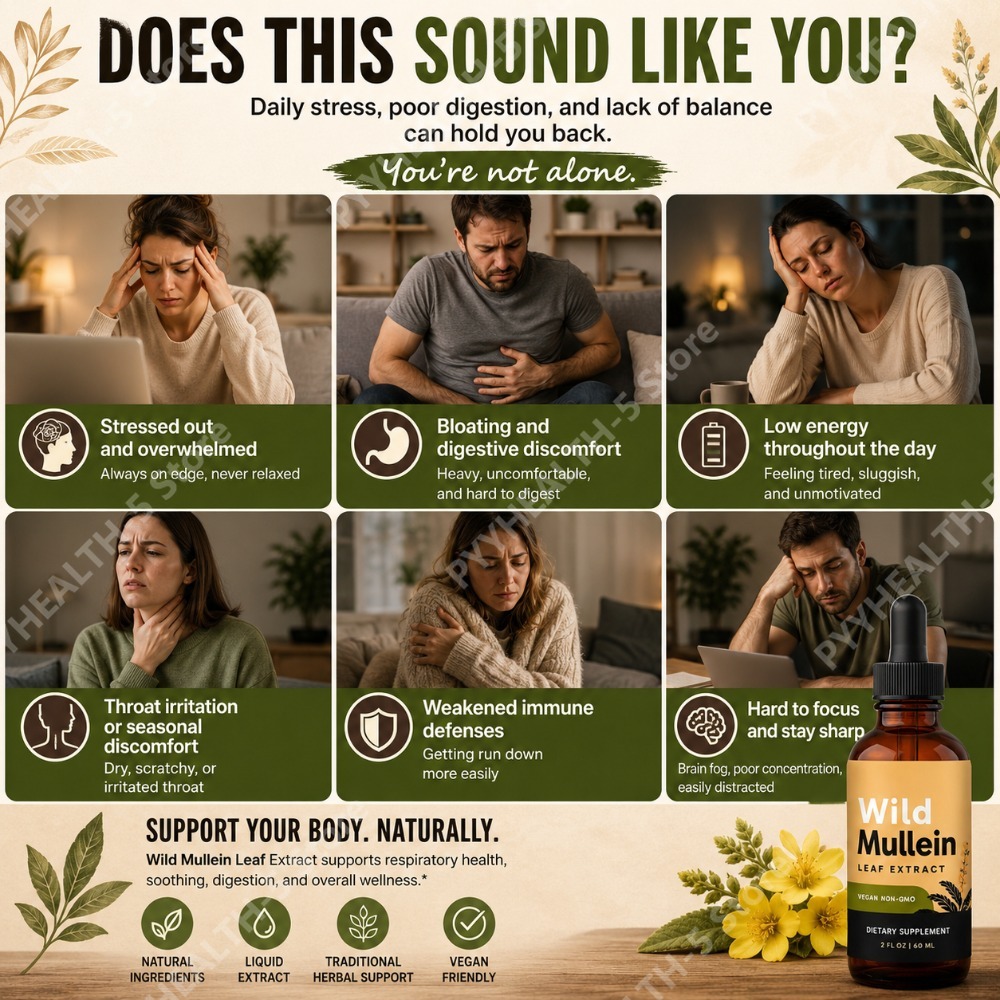 Wild Mullein Leaf Drops with G - مراجعة Herbal And Wellness وسعره