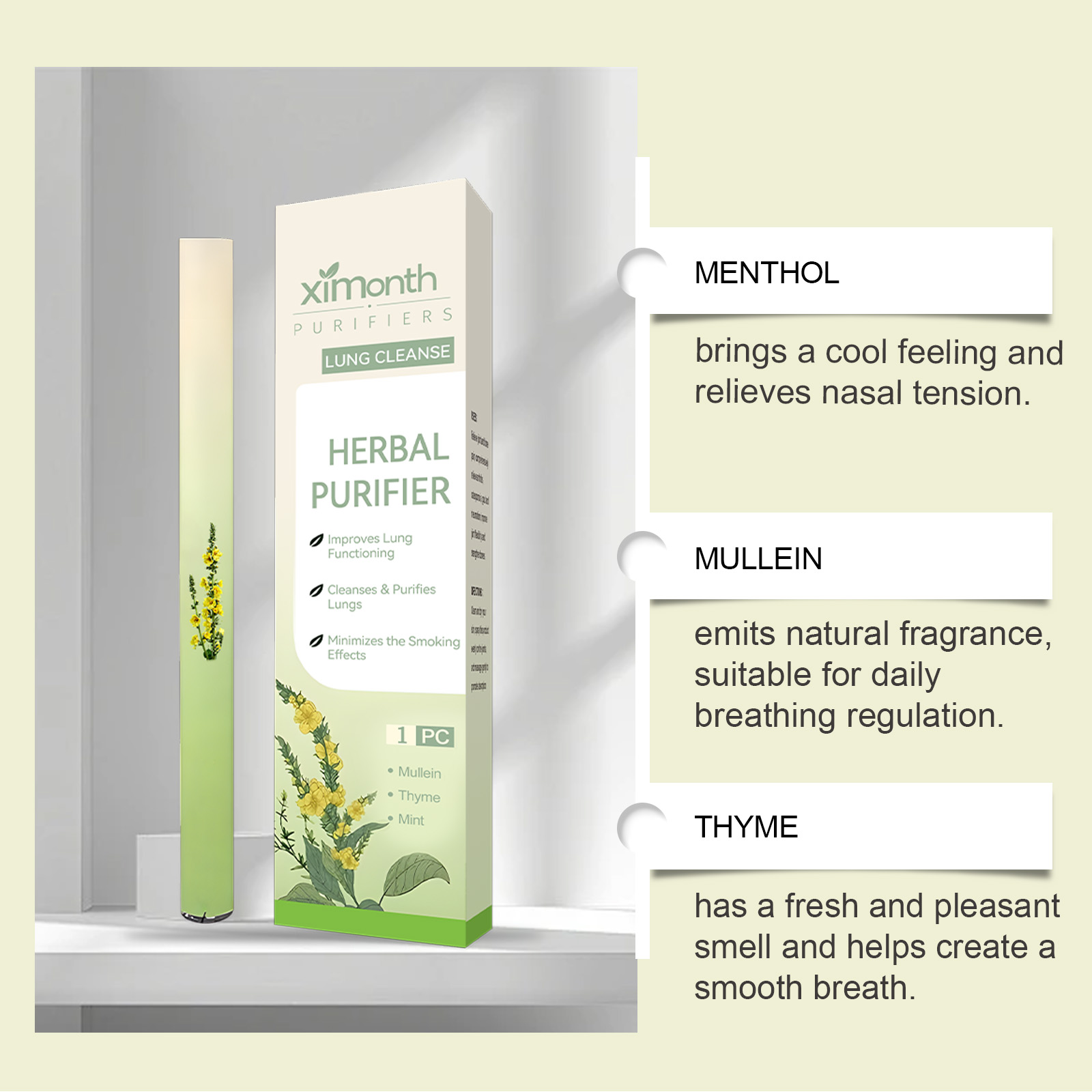 Natural Herbal Breathing Stick - مراجعة Herbal And Wellness وسعره