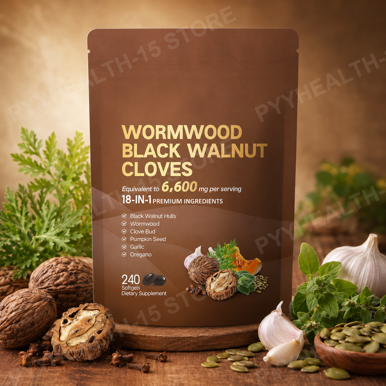 18-in-1 Wormwood Black Walnut  - مراجعة Herbal And Wellness وسعره